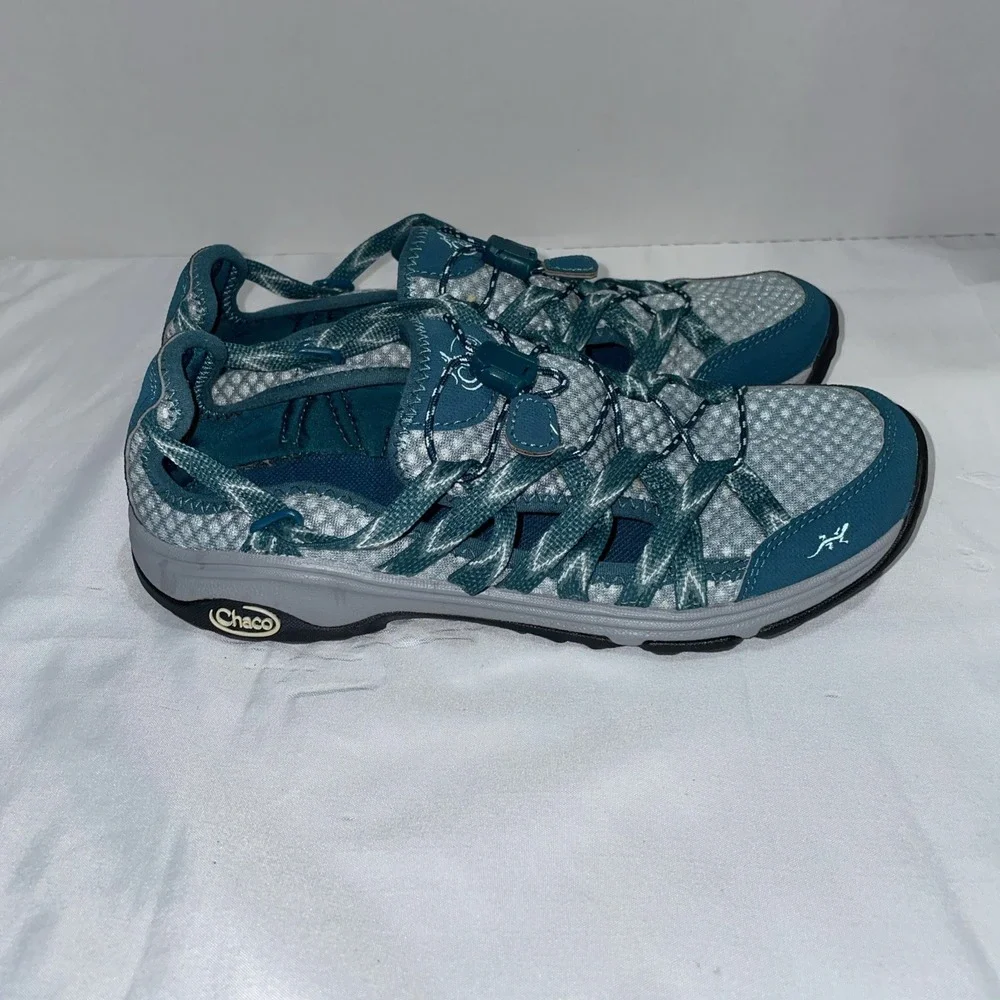 Chaco OutCross Evo 1 Mesh Bungee Water Hiking Shoe Teal Womens 7.5 J105912